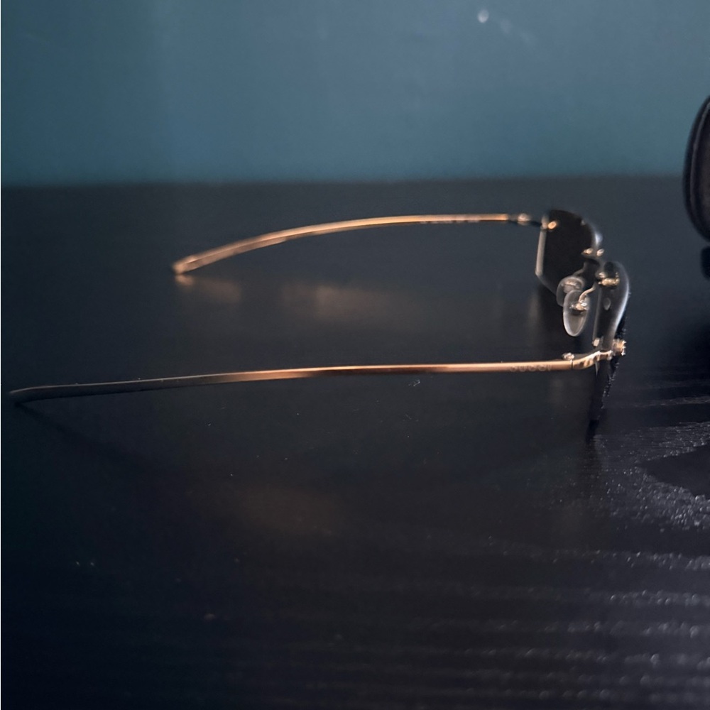 Gucci Gold Rimless Eyewear - Picture 4 of 7